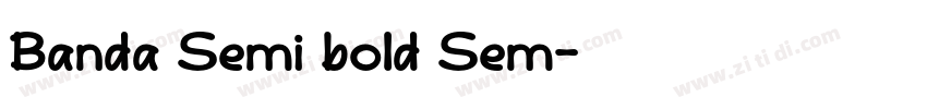 Banda Semi bold Sem字体转换